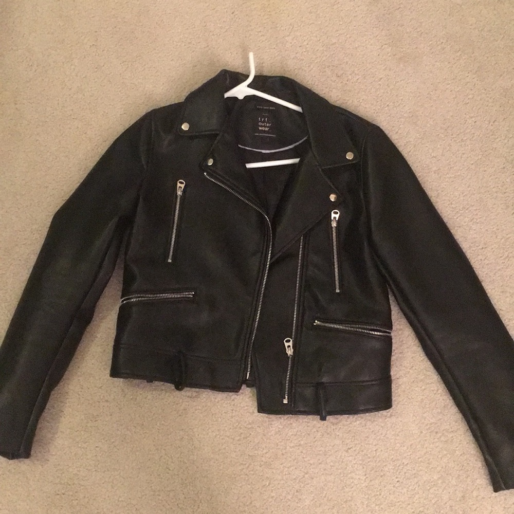 Zara faux leather jacket